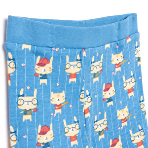 Hayvan Baskılı Yenidoğan Erkek Tshirt-Patikli Alt Erkek Bebek Hayvan Baskılı Yenidoğan Erkek Tshirt-Patikli Alt Erkek Bebek