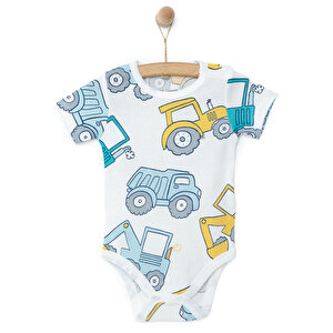 Araba Desenli Kısa Kol Body Erkek Bebek Araba Desenli Kısa Kol Body Erkek Bebek