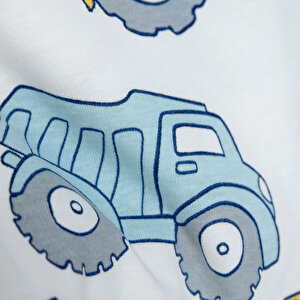 Araba Desenli Kısa Kol Body Erkek Bebek Araba Desenli Kısa Kol Body Erkek Bebek