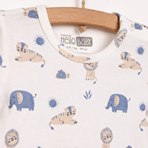 Hayvan Desenli Kısa Kol Body Hayvan Desenli Kısa Kol Body