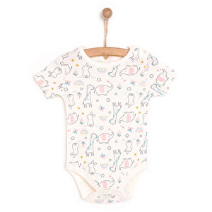 Hayvan Desenli Kısakol Body