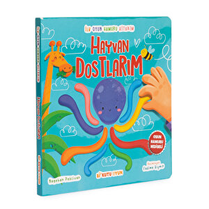 Hayvan Dostlarım Aktivite kitabı ve 3x50gr Hamur Hediyeli
