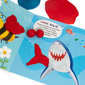 Hayvan Dostlarım Aktivite kitabı ve 3x50gr Hamur Hediyeli