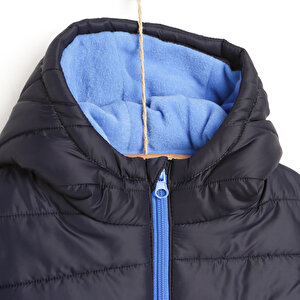Basic Kulaklı Kapüşonlu Mont