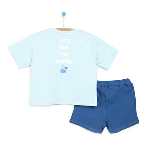 Under The Sea Erkek Bebek - Organik Pamuk Tshirt-Şort