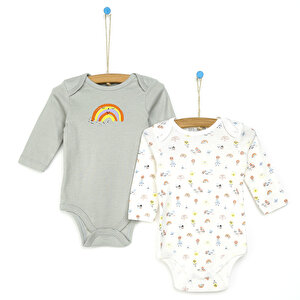 HelloBaby 2li Gökkuşağı Uzu, Yeşil, 3 Ay