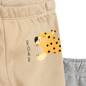 Basic Erkek Bebek 2li Çoraplı Pijama Pantolon