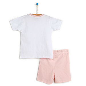 Basic Kız Bebek Baharlık Kısa Kollu Pijama Takımı
