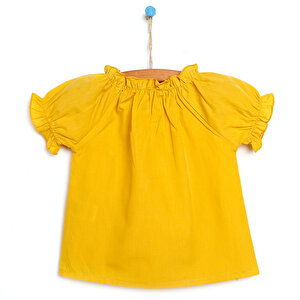 Basic Kız Bebek Desenli Poplin Bluz Kız Bebek