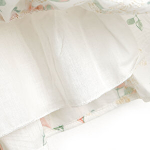 Basic Kız Bebek Yaprak Desenli Elbise Kız Bebek