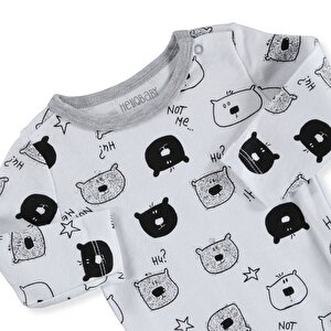 Bebek Baskılı Uzun Kol Body