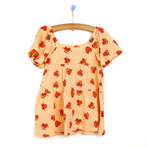 Hello Berry Kız Bebek Modelli Lastikli Roba Elbise