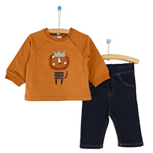 King Erkek Bebek Sweatshirt-Denim Pantolon