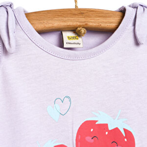 Sweet Fruit Kız Bebek - Organik Pamuk Tshirt-Şort