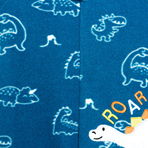 Yenidoğan Desenli Erkek Bebek Polar Patikli Tulum