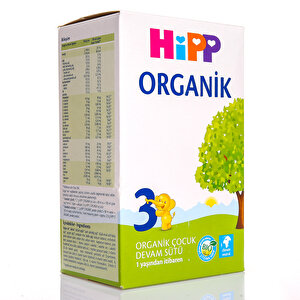 3 Organik Çocuk Devam Sütü 600 gr 1+ Yaş