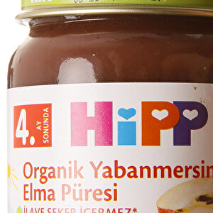 Organik Yabanmersinli Elmalı Kavanoz Mama 125 gr