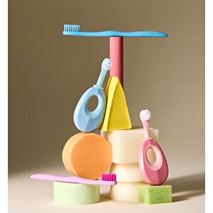 Humble Brush Baby Bebekler için Alıştırma Diş Fırçası - Mavi