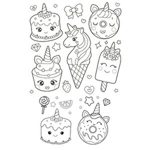 I Love Unicorn 100+ Çıkartma Hediyeli Boyama Kitabı