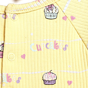 Ice Cream & Cupcake Elbise Kız Bebek