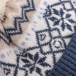 İçi Polarlı Desenli Triko Erkek Bere Erkek Bebek