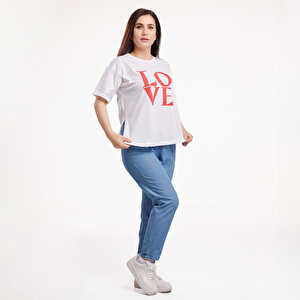 baby mom İnce Denim Pantolon, Mavi, S