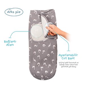 İnterlok Bebek Kundak - Kuğu Desen İnterlok Bebek Kundak - Kuğu Desen