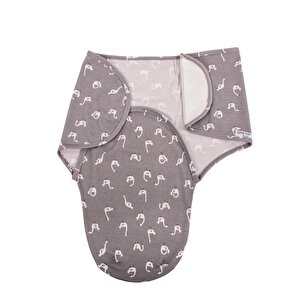 İnterlok Bebek Kundak - Kuğu Desen İnterlok Bebek Kundak - Kuğu Desen