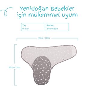 İnterlok Bebek Kundak - Kuğu Desen İnterlok Bebek Kundak - Kuğu Desen