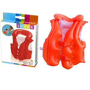 İntex IY58671 Yakalı Kırmızı Yelek 50x47 cm İntex IY58671 Yakalı Kırmızı Yelek 50x47 cm