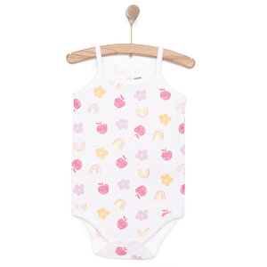 HelloBaby İp Askılı Body, Ekru, 3 Ay