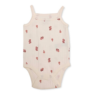 HelloBaby İp Askılı Body, Ekru, 1 - 3 Ay
