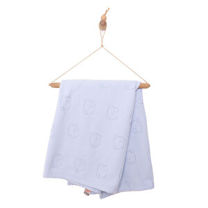 Mollia Jakarlı Polar Unise, Mavi, 80x100