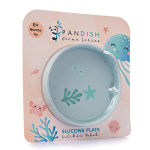 Jelly Melly Silikon Mama Tabağı Bluish