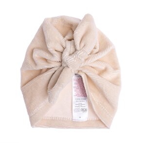 HelloBaby Kadife Kız Bandan, Ekru, 1 Yaş