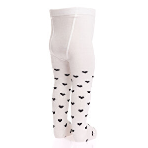 Kalp Desenli Külotlu Çorap Kız Bebek Kalp Desenli Külotlu Çorap Kız Bebek