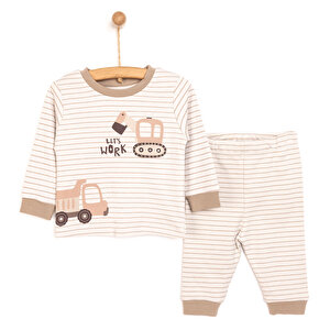 HelloBaby Kamyon Desen Bisikl, Bej, 6 Ay