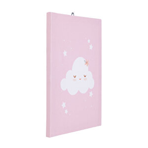 Bebek Odası Kanvas Tablo Pembe