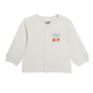 HelloBaby Kapitone Hırka, Ekru, 1 - 3 Ay