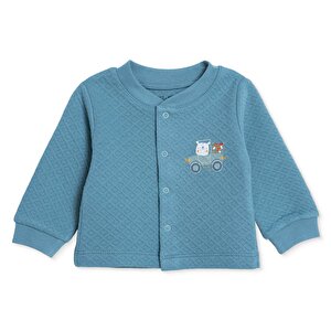 HelloBaby Kapitone Hırka, Mavi, 1 - 3 Ay