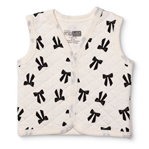 HelloBaby Kapitone Yelek, Ekru, 1 - 3 Ay