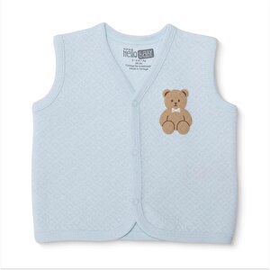 HelloBaby Kapitone Yelek, Mavi, 1 - 3 Ay