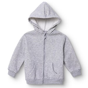 HelloBaby Kapüşonl, Gri Melanj, 3 - 6 Ay