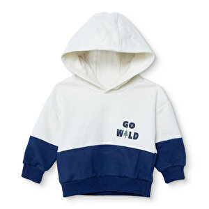 HelloBaby Kapüşonlu Swea, Ekru, 6 - 9 Ay