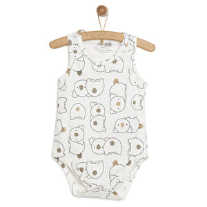 HelloBaby Kaşkorse Atlet Body, Bej, 3 Ay