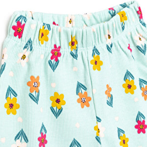 Kız Bebek Pijama Takım Kaşkorse Çiçek Desenli Bisiklet Yaka Uzun Kollu Mint Kız Bebek Pijama Takım Kaşkorse Çiçek Desenli Bisiklet Yaka Uzun Kollu Mint