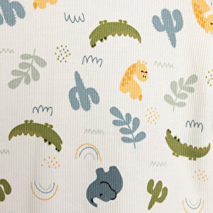 Kaşkorse Fil Desenli Uzun Kol Pijama Takımı Kaşkorse Fil Desenli Uzun Kol Pijama Takımı