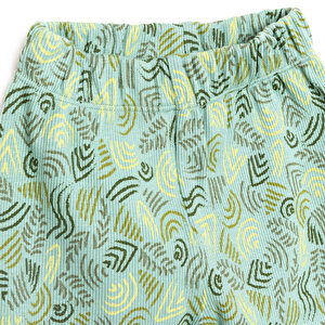 Erkek Bebek Pijama Takım Kaşkorse Karışık Desenli Bisiklet Yaka Uzun Kol Koyu Yeşil