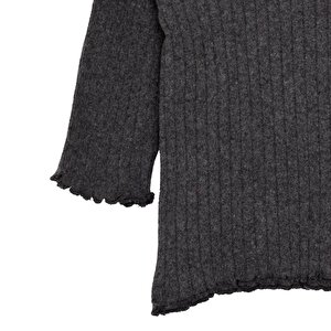 Kız Bebek Pijama Takım Kaşkorse Bisiklet Yaka Uzun Kol Koyu Gri Kız Bebek Pijama Takım Kaşkorse Bisiklet Yaka Uzun Kol Koyu Gri