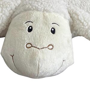 Katlanabilir Kuzu Oyuncak Yastık, Ekru, 30x35 Katlanabilir Kuzu Oyuncak Yastık, Ekru, 30x35